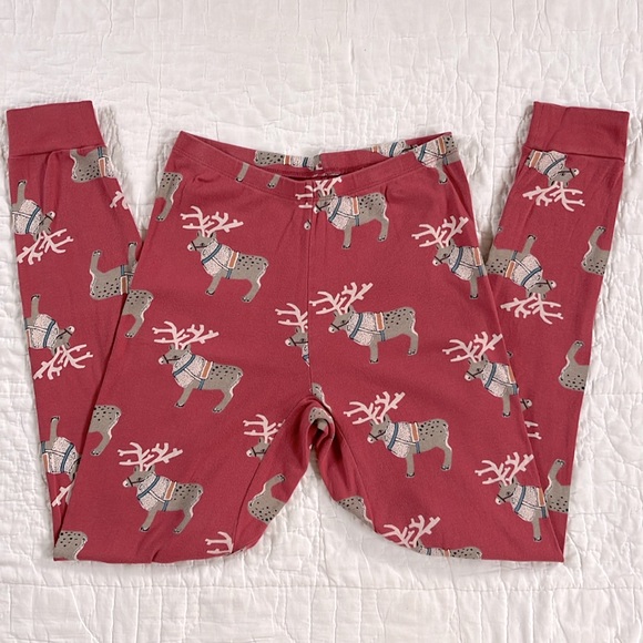 TEA COLLECTION Swedish Reindeer Adult Unisex Christmas Pajama Set Men Women M - Picture 4 of 8